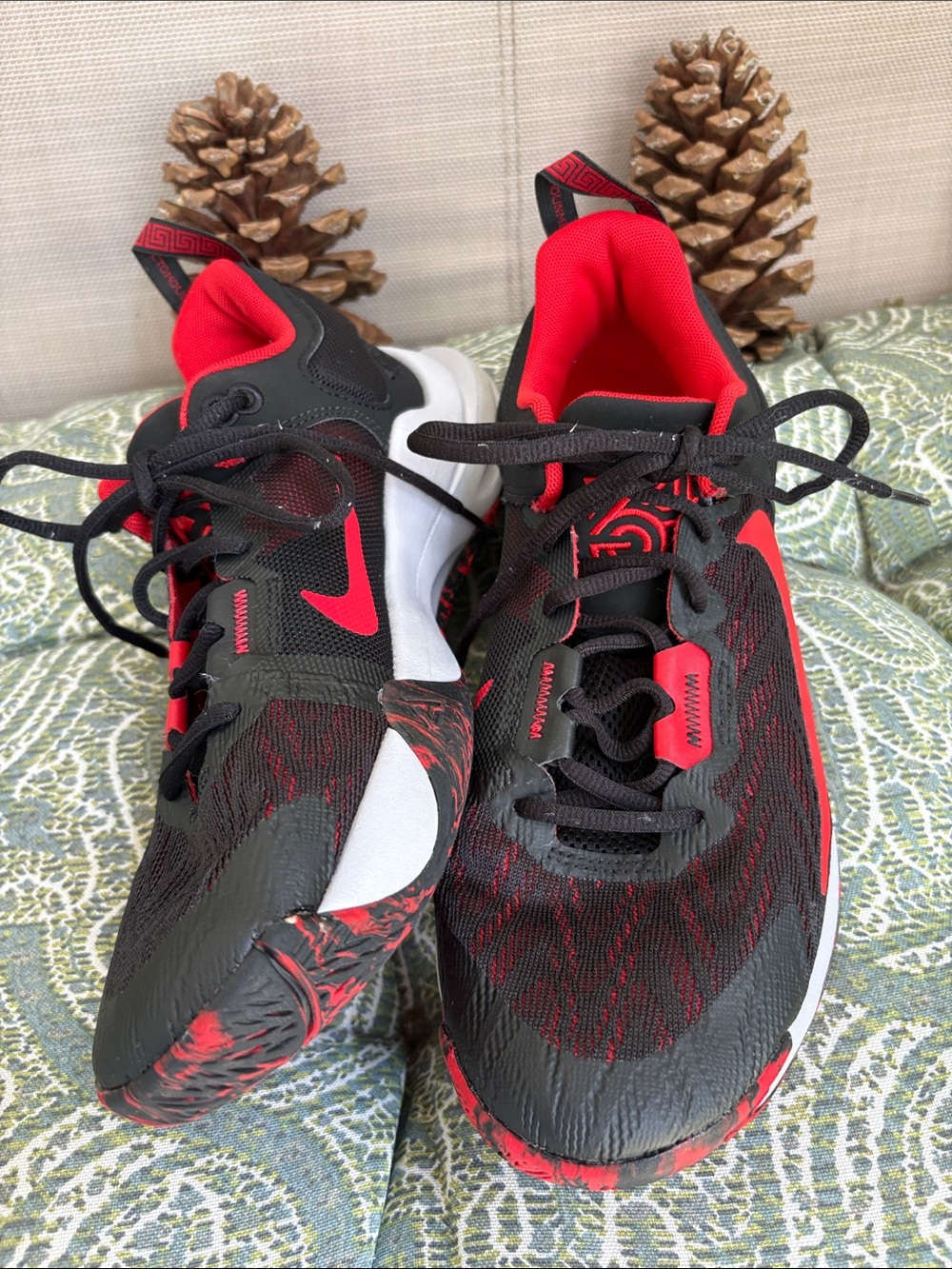 Nike Black & Red Men's Training Sneakers